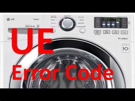 lg washer code ue|Lave